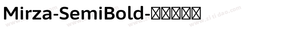 Mirza-SemiBold字体转换