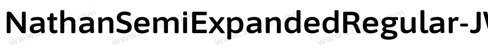 NathanSemiExpandedRegular-JWBB字体转换