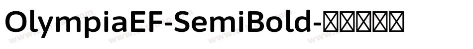OlympiaEF-SemiBold字体转换