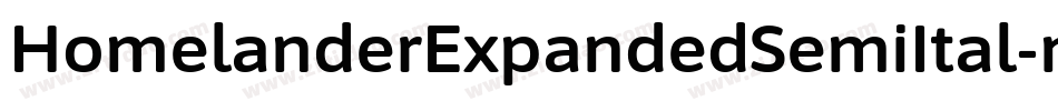 HomelanderExpandedSemiItal-nRLLV字体转换
