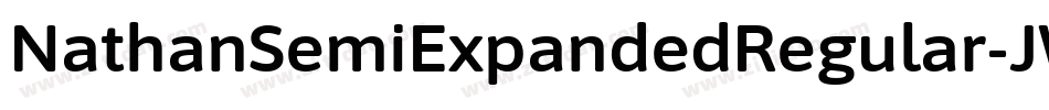 NathanSemiExpandedRegular-JWBB字体转换