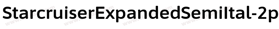StarcruiserExpandedSemiItal-2pRW字体转换 StarcruiserExpandedSemiItal-2pRW字体转换