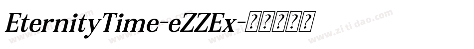 EternityTime-eZZEx字体转换