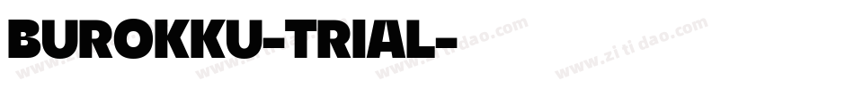 BUROKKU-TRIAL字体转换