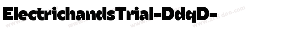 ElectrichandsTrial-DdqD字体转换