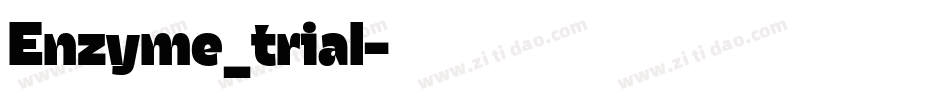 Enzyme_trial字体转换