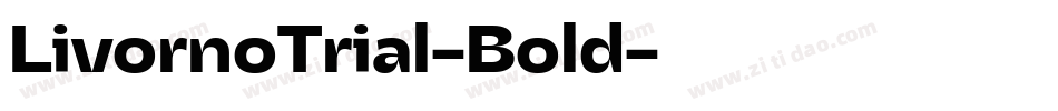 LivornoTrial-Bold字体转换