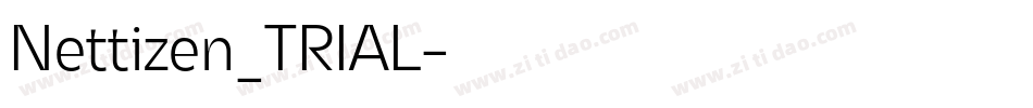Nettizen_TRIAL字体转换 Nettizen_TRIAL字体转换