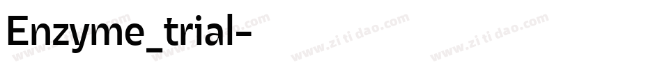 Enzyme_trial字体转换