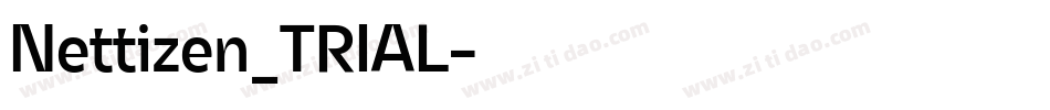 Nettizen_TRIAL字体转换 Nettizen_TRIAL字体转换