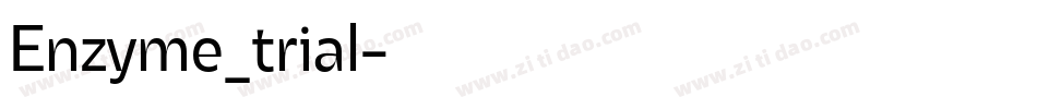 Enzyme_trial字体转换