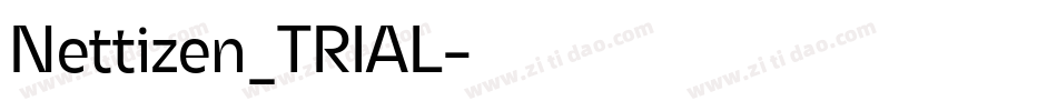 Nettizen_TRIAL字体转换 Nettizen_TRIAL字体转换