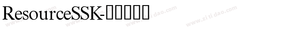ResourceSSK字体转换