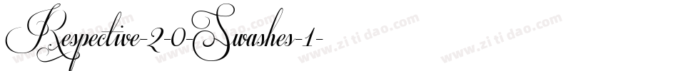 Respective-2-0-Swashes-1字体转换
