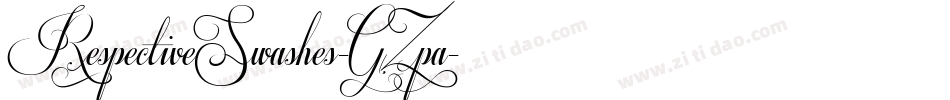 RespectiveSwashes-GZpa字体转换