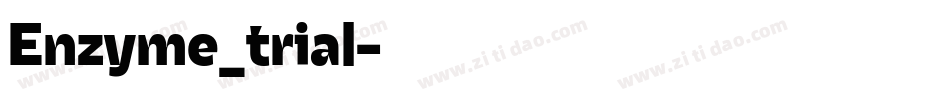 Enzyme_trial字体转换