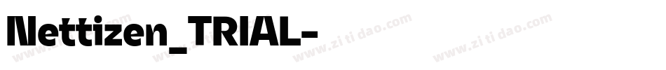 Nettizen_TRIAL字体转换 Nettizen_TRIAL字体转换
