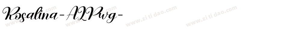 Rosalina-ALPwg字体转换