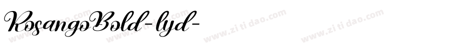 RosangoBold-lyd字体转换
