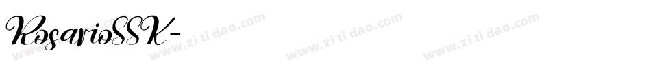 RosarioSSK字体转换