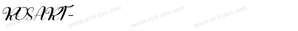 ROSART字体转换