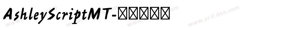 AshleyScriptMT字体转换