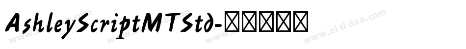 AshleyScriptMTStd字体转换