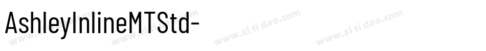 AshleyInlineMTStd字体转换