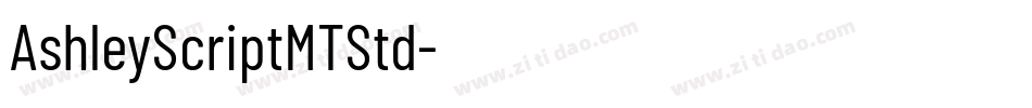 AshleyScriptMTStd字体转换