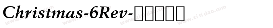 Christmas-6Rev字体转换