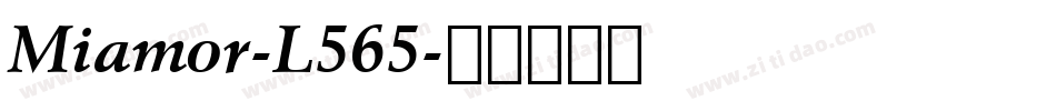 Miamor-L565字体转换