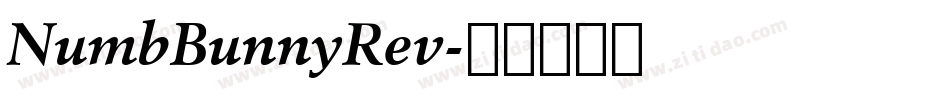 NumbBunnyRev字体转换