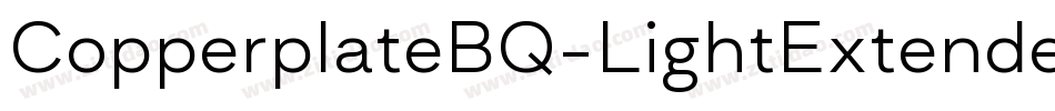 CopperplateBQ-LightExtended字体转换