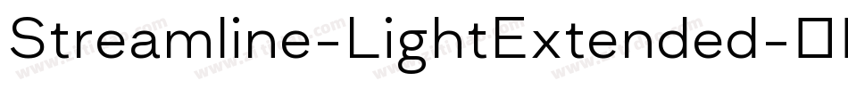 Streamline-LightExtended字体转换