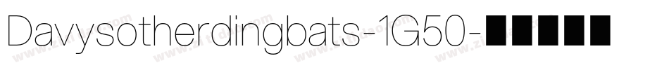 Davysotherdingbats-1G50字体转换