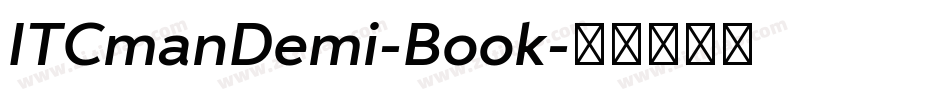 ITCmanDemi-Book字体转换