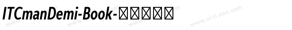 ITCmanDemi-Book字体转换