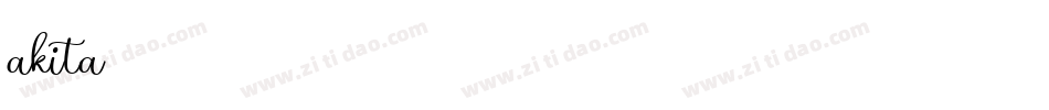 akita字体转换