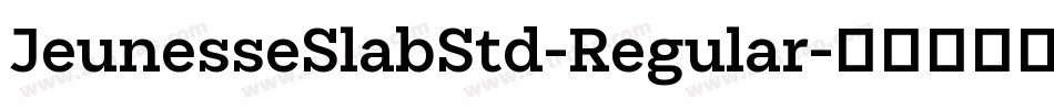 JeunesseSlabStd-Regular字体转换 JeunesseSlabStd-Regular字体转换