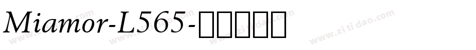 Miamor-L565字体转换