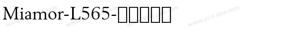 Miamor-L565字体转换