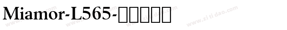 Miamor-L565字体转换