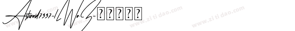 Asteroid7337-lWoZ字体转换