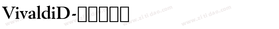 VivaldiD字体转换