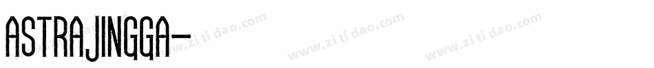 Astrajingga字体转换