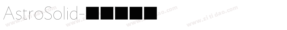 AstroSolid字体转换