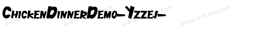 ChickenDinnerDemo-Yzzej字体转换