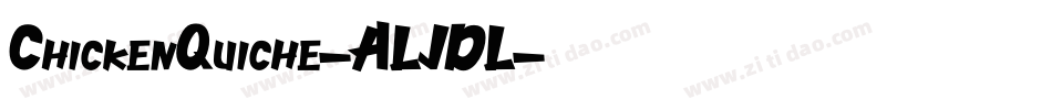 ChickenQuiche-ALJDL字体转换
