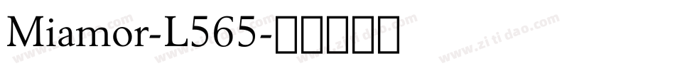 Miamor-L565字体转换