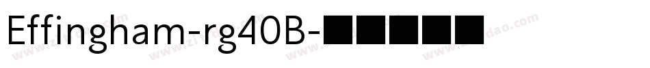 Effingham-rg40B字体转换